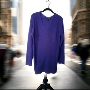 White House Black Market Deep Purple Knit Sweater